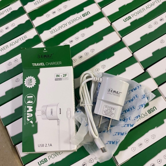 BỘ SẠC INMAX LIỀN DÂY ĐÈN LED 1 CỔNG USB