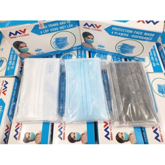 Khẩu Trang Y tế Kháng Khuẩn Minh Vượng ( 4 lớp)
