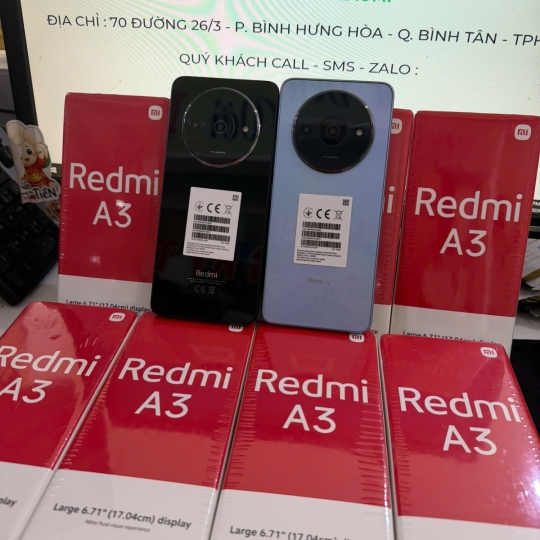 ĐIỆN THOẠI REDMI A3 RAM 4/128 MÁY MỚI NGUYÊN SEAL FULLBOX CTY